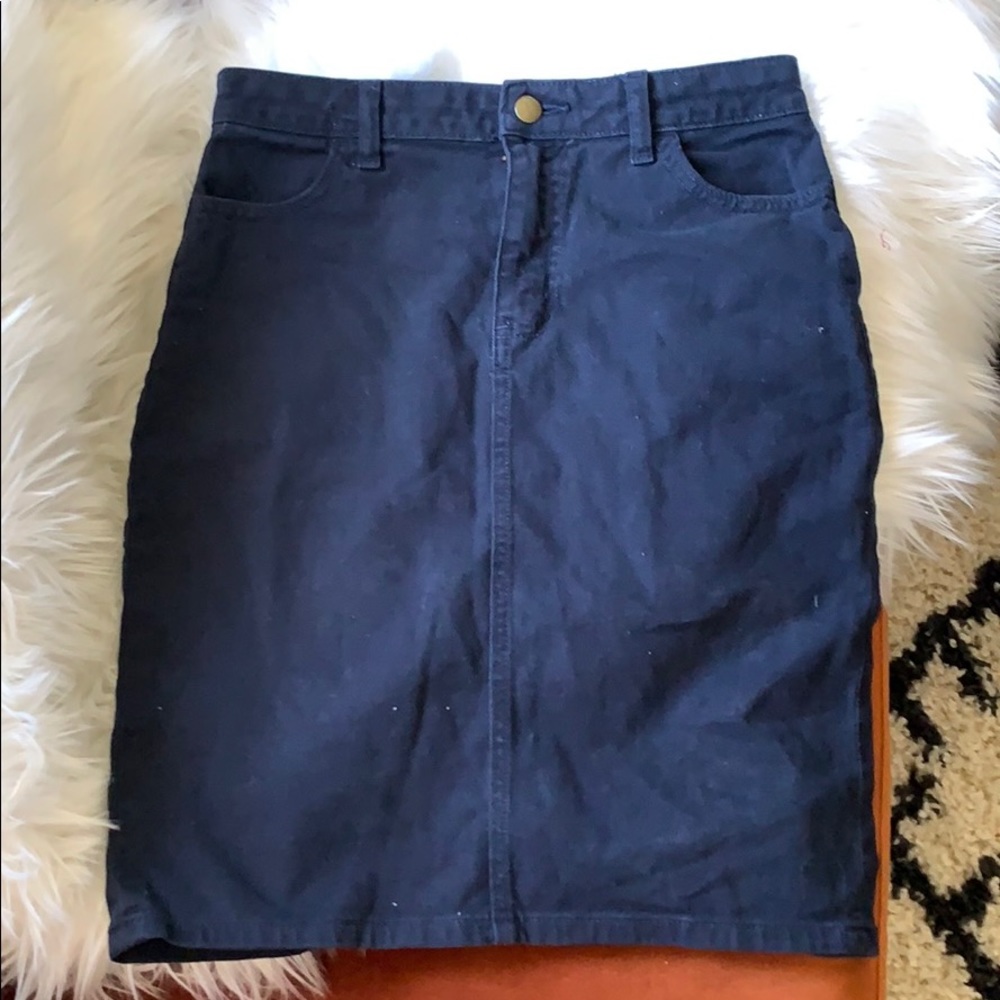 American Apparel denim pencil skirt